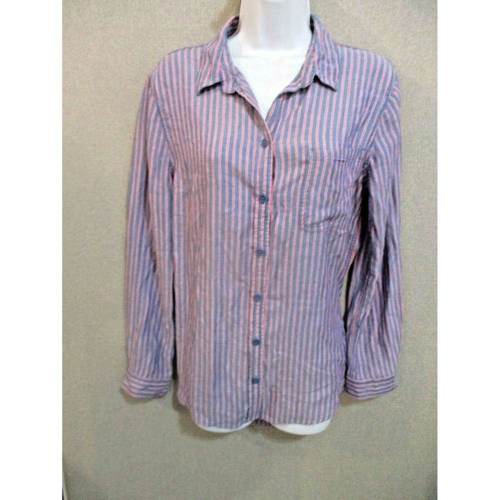 Beach Lunch Lounge Alanna Shirt Size Medium Striped NWT